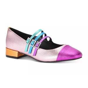 KURT GEIGER LONDON Women's Pierra Multicolor Mary Jane Shoes